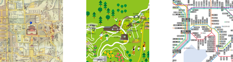 Historical Maps, Illustrated Maps, and Route Maps